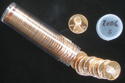 2006-S Proof Lincoln Cent 50pc Roll Cover