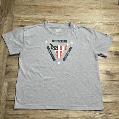 Under Armour Shirt XL Gray Women Project Rock Respect The Girlfriend Tee #83 - Image 1 of 4