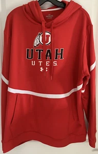 Utah Utes Red Hoody by Under Armour Size 2XL - Picture 1 of 7