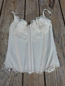 NEW! Stunning LA PERLA GLAMOUR Ivory Cream Lace Camisole Basque Corset, 1 8-10 - Picture 1 of 8