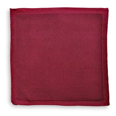 Pañuelo de bolsillo tejido granate de diseño liso Frederick Thomas Foto 1 de 4