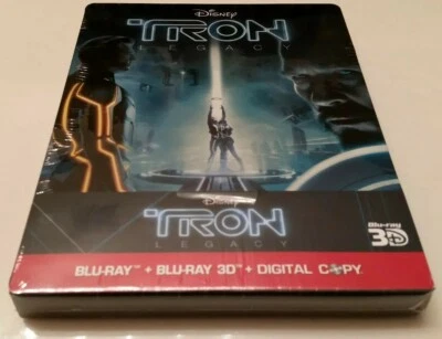 Disney's Tron Legacy 3D STEELBOOK (Blu-ray, Germany) SOLD OUT RARE OOP  - Image 1 of 4