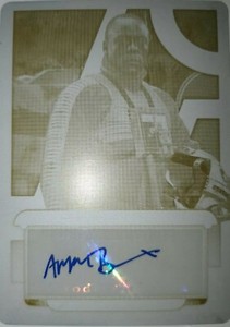 🔥 STAR WARS GALACTIC FILES ARIYON BAKARE as BARION RANER AUTO YELLOW 1/1  PLATE