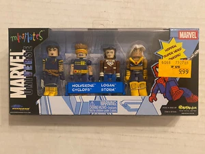 Marvel Universe Minimates X-Men Set | Wolverine / Cyclops / Logan / Storm  B134 - Picture 1 of 7