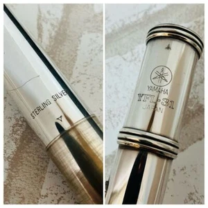 YAMAHA YFL-31 Flute Sterling Silver E mechanism Used with Hard Case - Picture 1 of 9