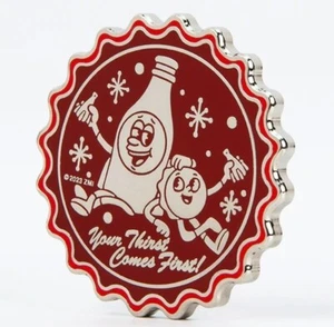Fallout Nuka Cola World Cap Your Thirst Bottiglia Cappellino Moneta Ufficiale Esaurito NUOVO - Foto 1 di 4