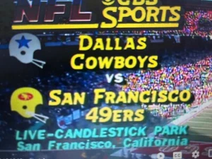 1981 Dallas Cowboys at San Francisco 49ers game The Catch dvd - Picture 1 of 7