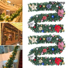 Fireplace Garland Home Decor Wreath Gift 9ft Decoration Door Window Room