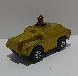 Matchbox S/F Series 28-F V.1 Stoat Armored Truck Met. Gold 2 5/8" Rolamatics - Picture 1 of 11