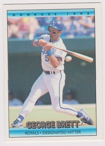 1992 Donruss Baseball Card #143 George Brett