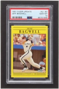 Jeff Bagwell 1991 Fleer Update #U87 RC (PSA 10) - Picture 1 of 2