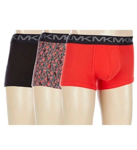 Michael Kors Stretch Factor Summer Red Low Rise Trunk Briefs 3-Pack Small - Picture 1 of 1