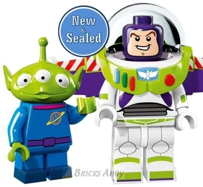 LEGO 71012 Disney Series 1 Collectible Minifigures BUZZ LIGHTYEAR & ALIEN Sealed - Image 1 of 4