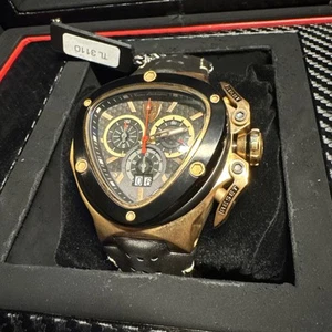 Tonino Lamborghini 3110 Spyder Uhr Chronograph schwarzes Zifferblatt selten - Bild 1 von 12