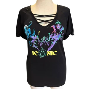 Torrid Plus Size 3 Disney Villains Strappy Iconic T Shirt Ursula Evil Queen 3X - Picture 1 of 3