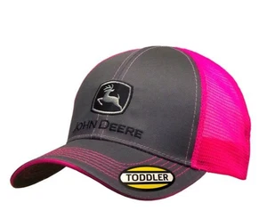 John Deere Kids Meshback Cap Hot Pink Toddler MC63080418CH - Picture 1 of 2