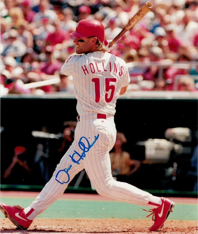 Dave Hollins Philadelphia Phillies Autograph 8x10 APE COA - Image 1 of 1
