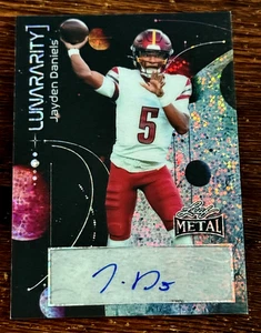 JAYDEN DANIELS 2025 HOJA METAL DISCO LUNARARITY AUTOMÁTICO #07/10 WASHINGTON COMMANDER - Imagen 1 de 3