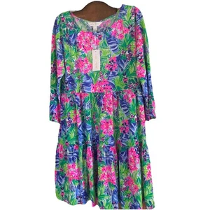 Lilly Pulitzer Disney Dreamin Geanna Kleid Größe L Neu mit Etikett Auslaufmodell  - Bild 1 von 3