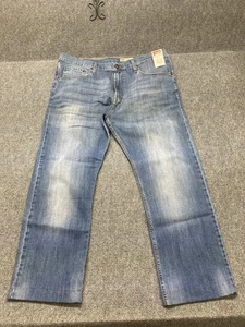 Pantalones de mezclilla Wrangler para hombre talla 38/30 azules ajustados rectos nuevos con etiquetas - Imagen 1 de 13