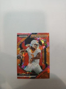 2024 Panini Prizm Draft Picks - New Recruits Joe Milton III #NR-JMN Red Ice... - Bild 1 von 2