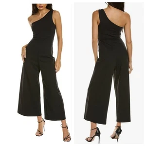 Susana Monaco Jumpsuit Damen Gr. XS schwarz One Shoulder weites Bein - Bild 1 von 15