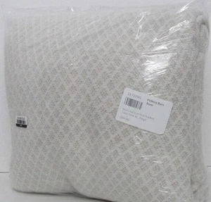 Pottery Barn Teen Diamond Knit Bed Blanket, Twin/TwinXl, 68" x 86" Taupe New - Picture 1 of 4