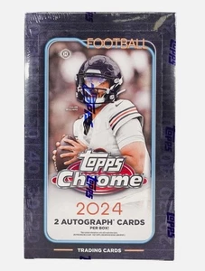 2024 TOPPS CHROME FOOTBALL HOBBY BOX SEALED - Picture 1 of 2
