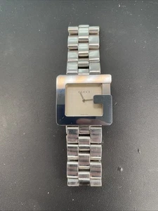 Gucci 3600M 32mm G Face Quartz Silver Dial Silber Herrenuhr - Neue Batterie - Bild 1 von 10