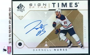 2018-19 SP Authentic Sign of the Times #SOTTDN Darnell Nurse - Picture 1 of 2