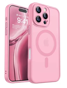 Coque mate transparente magnétique solide pour iPhone 16 15 14 13 12 11 Pro Max - Photo 1 sur 19