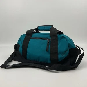 L.L. Bean Teal Duffel Gym Bag Medium Retro Sport Travel Core Utility Y2K - Picture 1 of 12