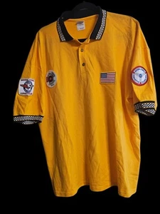 Las Vegas Corvette Club Yellow Polo Button Shirt by Gildan Men's Size XL - Picture 1 of 8