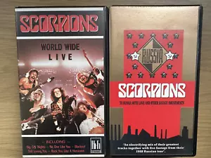 Scorpions World Wide Live & To Russia With Love and Other Savage Amusements VHS - Picture 1 of 9