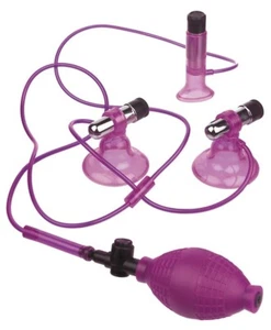 Vibrating Triple Suckers Vaginapumpe Muschipumpe Saugschale Nippel-und Klitoriss - Bild 1 von 3