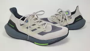 Men's Adidas Ultraboost 21 Grey Volt Green Running Shoes Sz 11 Athletic Parley - Picture 1 of 16