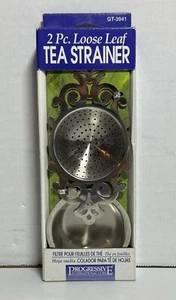 Vintage Stainless Steel 2 Piece Loose Tea Strainer - Picture 1 of 4