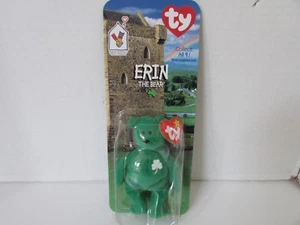 TY BEANIE BABIES ERIN THE BEAR CARDED 1998 LOT-B39 - Picture 1 of 1