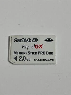 SanDisk RapidGX 2 GB Memory Stick Pro Duo for Sony PSP Camera Cybershot - Image 1 of 2