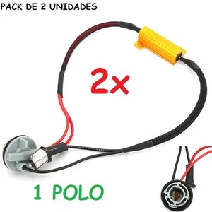 2X KIT CANBUS BA15S P21W INTERMITENTES POSICION NO ERROR BOMBILLA LED - Imagen 1 de 6