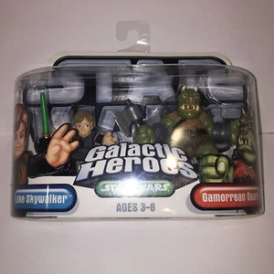 Star Wars Galactic Heroes 2-Pack Luke Skywalker and Gamorrean Guard Hasbro 2004 - Picture 1 of 5