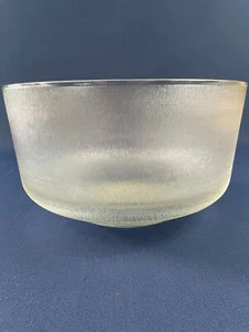 Brockway Glass Co. large colorless crystal salad bowl ICELANDIC BULK c.1973+ - Picture 1 of 4