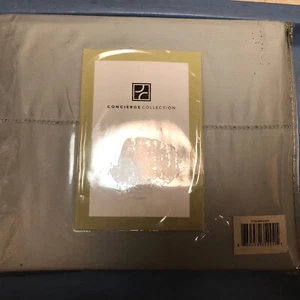 Concierge Collection QUEEN 100% Cotton Sheet Set Gray 4 pcs - Picture 1 of 4