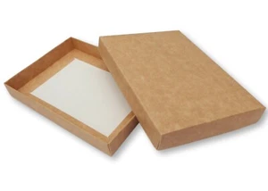 5 KRAFT BROWN A4 BOXES, COOKIE BOX, CHOCOLATES, BISCUITS, GIFT BOX - Picture 1 of 3