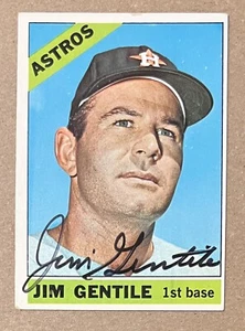 Jim Gentile 1966 Topps Card #45 Auto Autograph - No COA - Picture 1 of 2