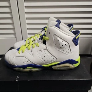 Nike Jordan 6 Retro Fierce Green GG 2014 543390-108 Grade School Size 7 BNIB - Picture 1 of 7