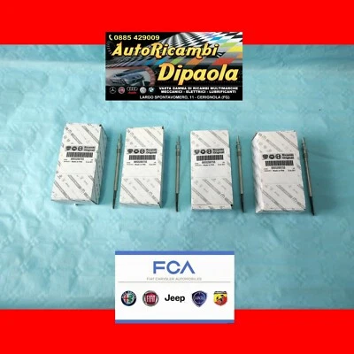 FIAT KIT 4 CANDELETTE ORIGINALI ALFA ROMEO GIULIETTA MITO 159 1.6 2.0 MJT MULTIJET