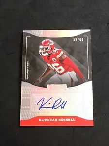 KeiVARAE RUSSELL KC CHIEFS 2016 DONRUSS SIGNATURE #236 RC ROOKIE #/50 NOTRE DAME - Bild 1 von 2