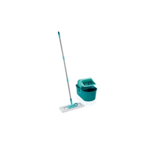 2pc Leifheit Profi Compact Floor Wiper Mop & Press Bucket Cleaner Set Green - Picture 1 of 2