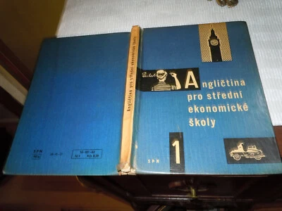 Vintage 1963 HC. Anglictina Pro Stredni Ekonomick'e Skoly  209 pages. CZECH - Image 1 of 4